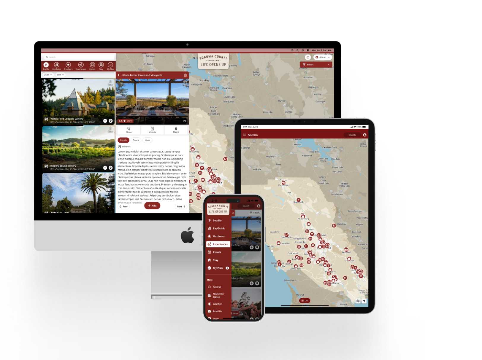 Visit Widget on desktop, tablet and smartphone.